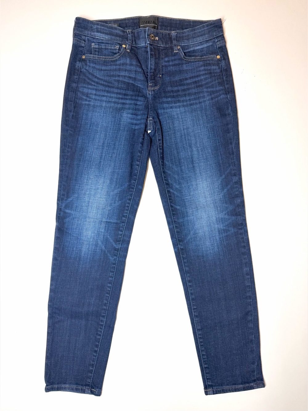 White House Black Market Women’s Mid Rise Girlfriend Jeans Size - 2